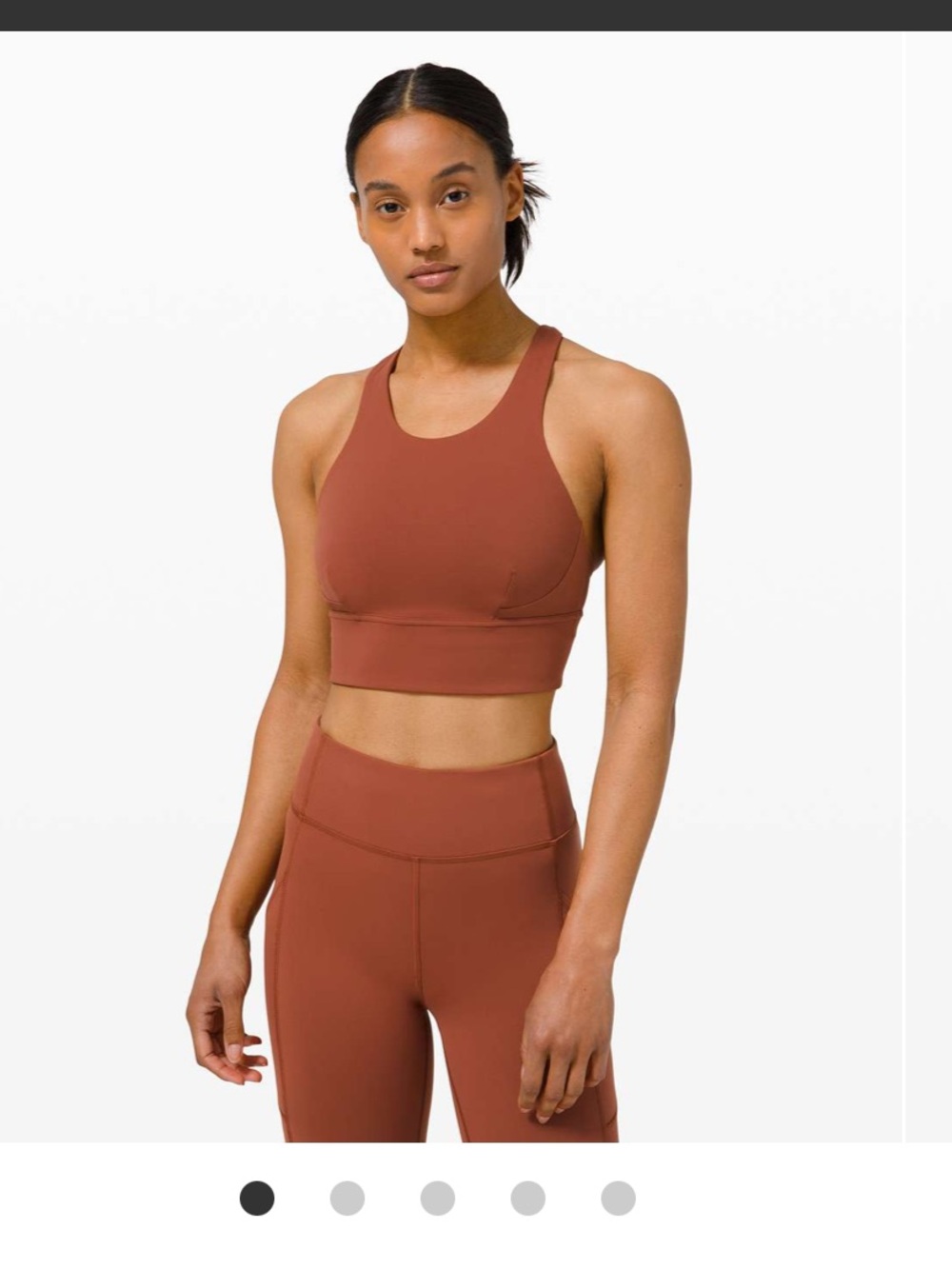 Lululemon Wunder Train Long-Line Bra Dark Terracotta